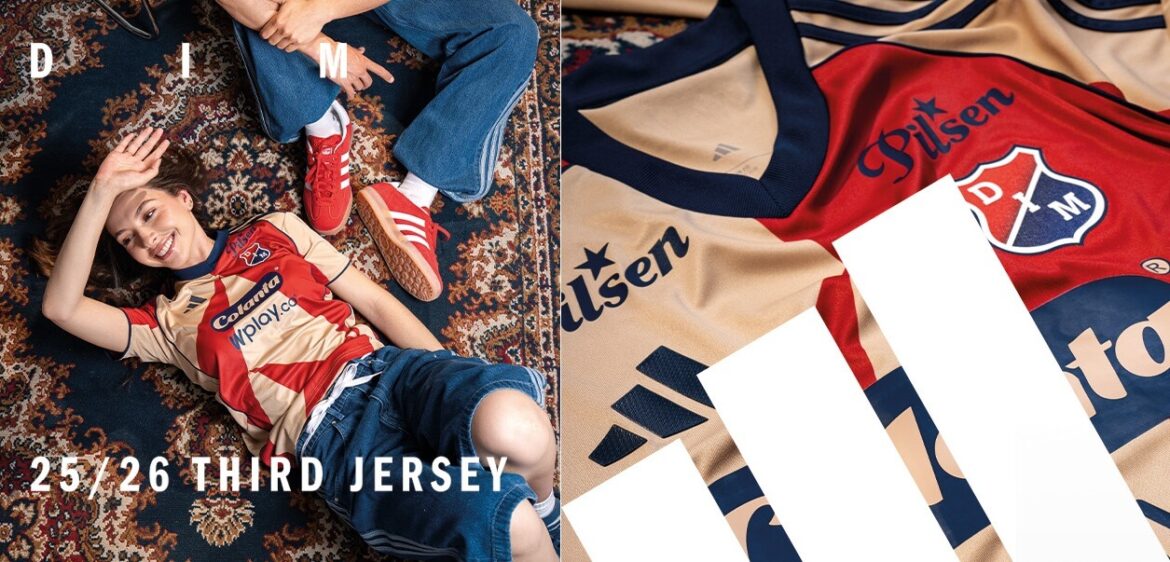 Terceira camisa do Independiente Medellín 2025-2026 homenageia os torcedores