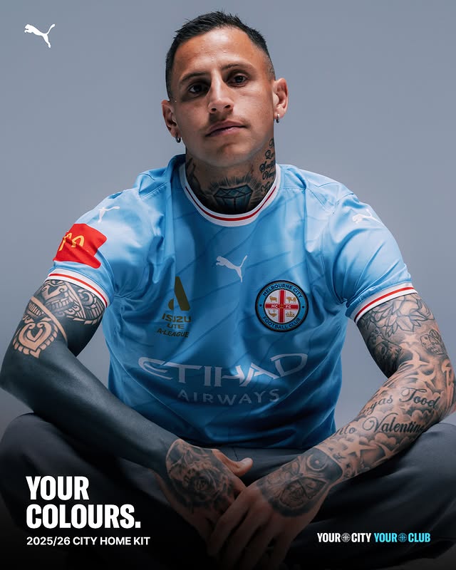 Camisas do Melbourne City 2025-2026 são lançadas pela PUMA