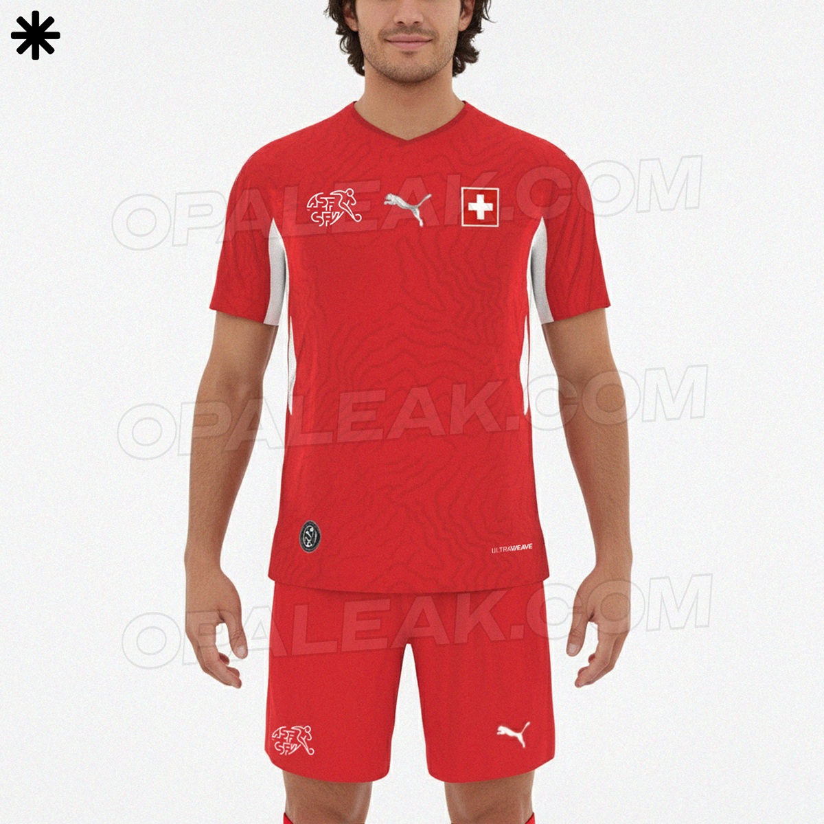 Camisa titular da Suíça 2026-2027 tem design vazado