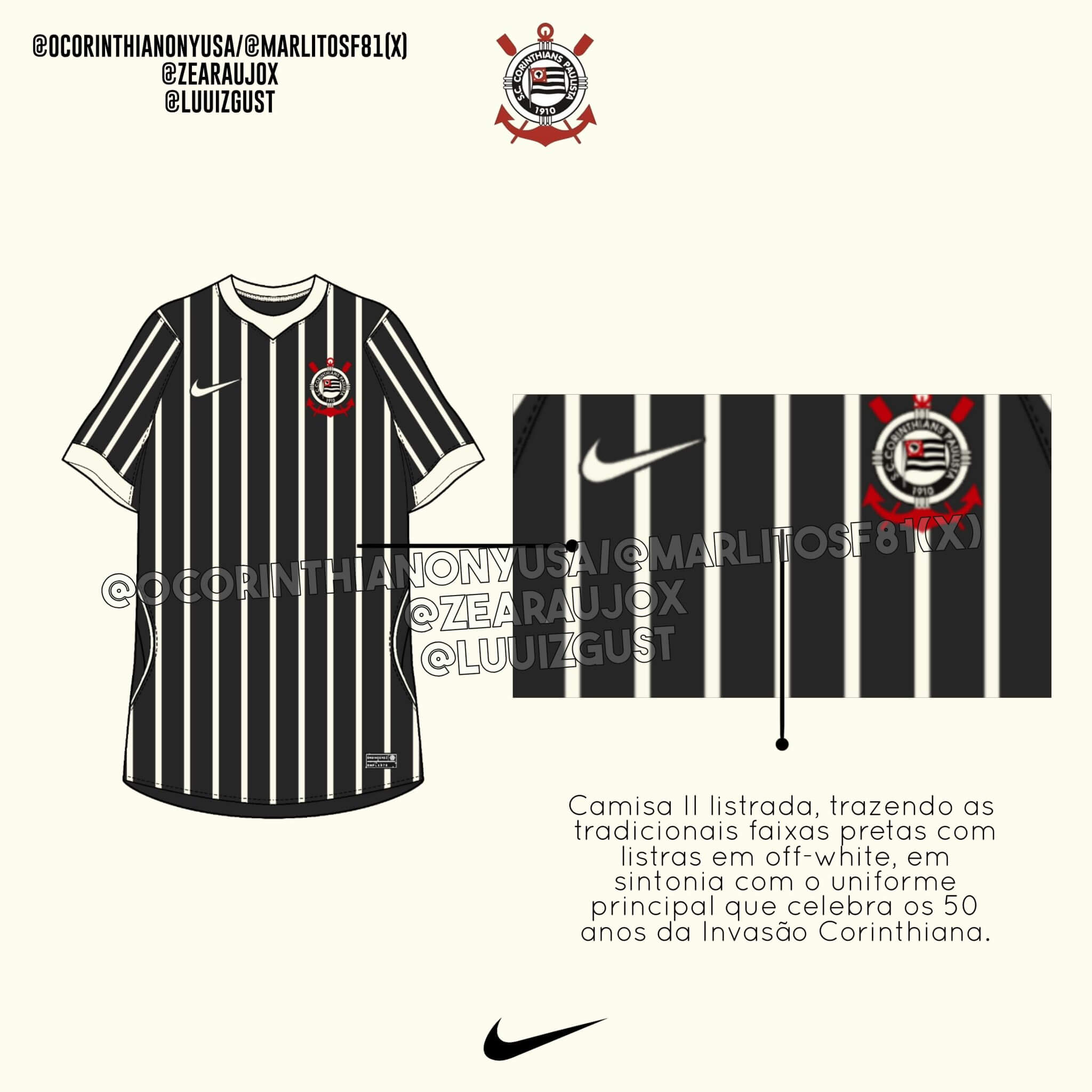 Camisas do Corinthians 2026-2027 Nike Away