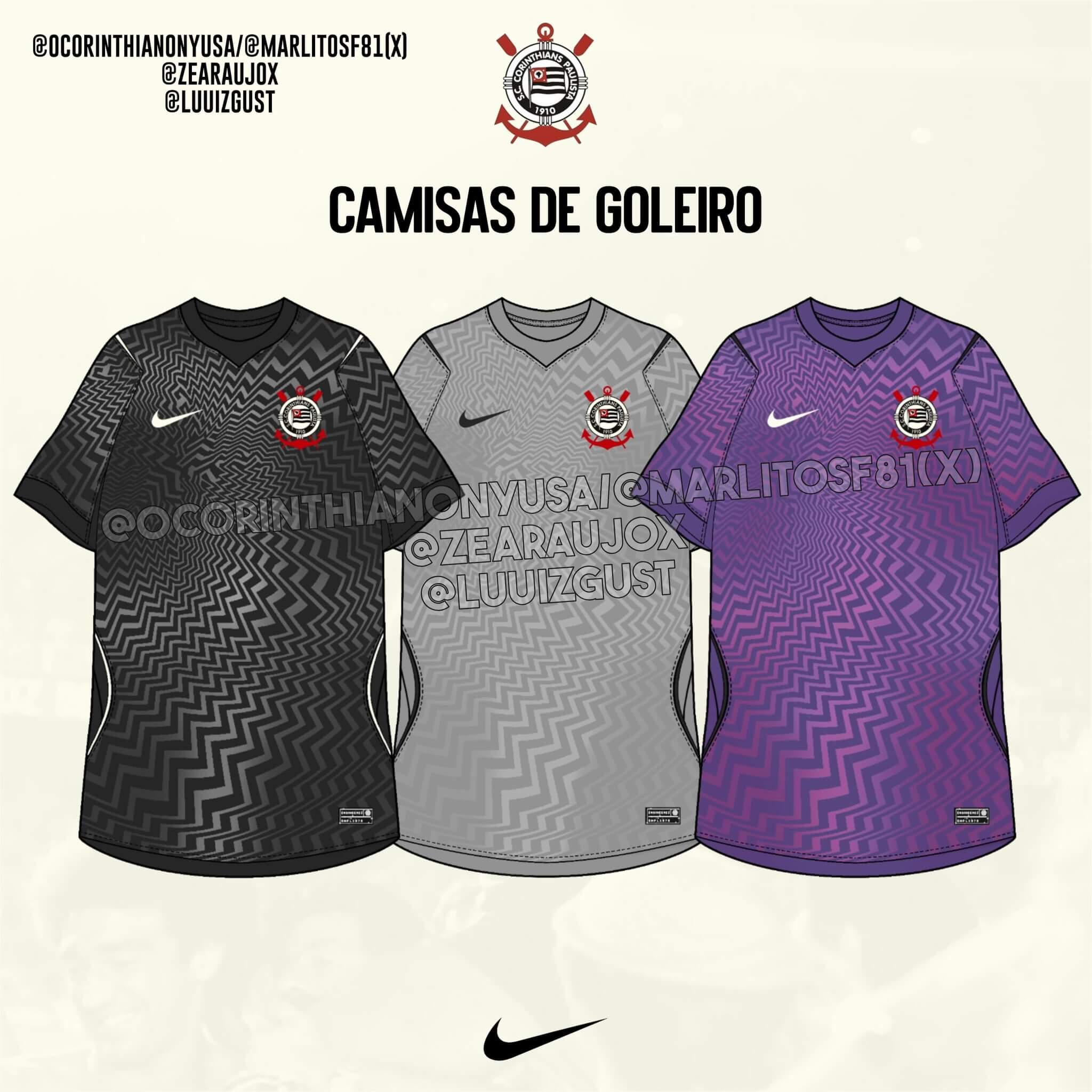 Camisas do Corinthians 2026-2027 Nike GK