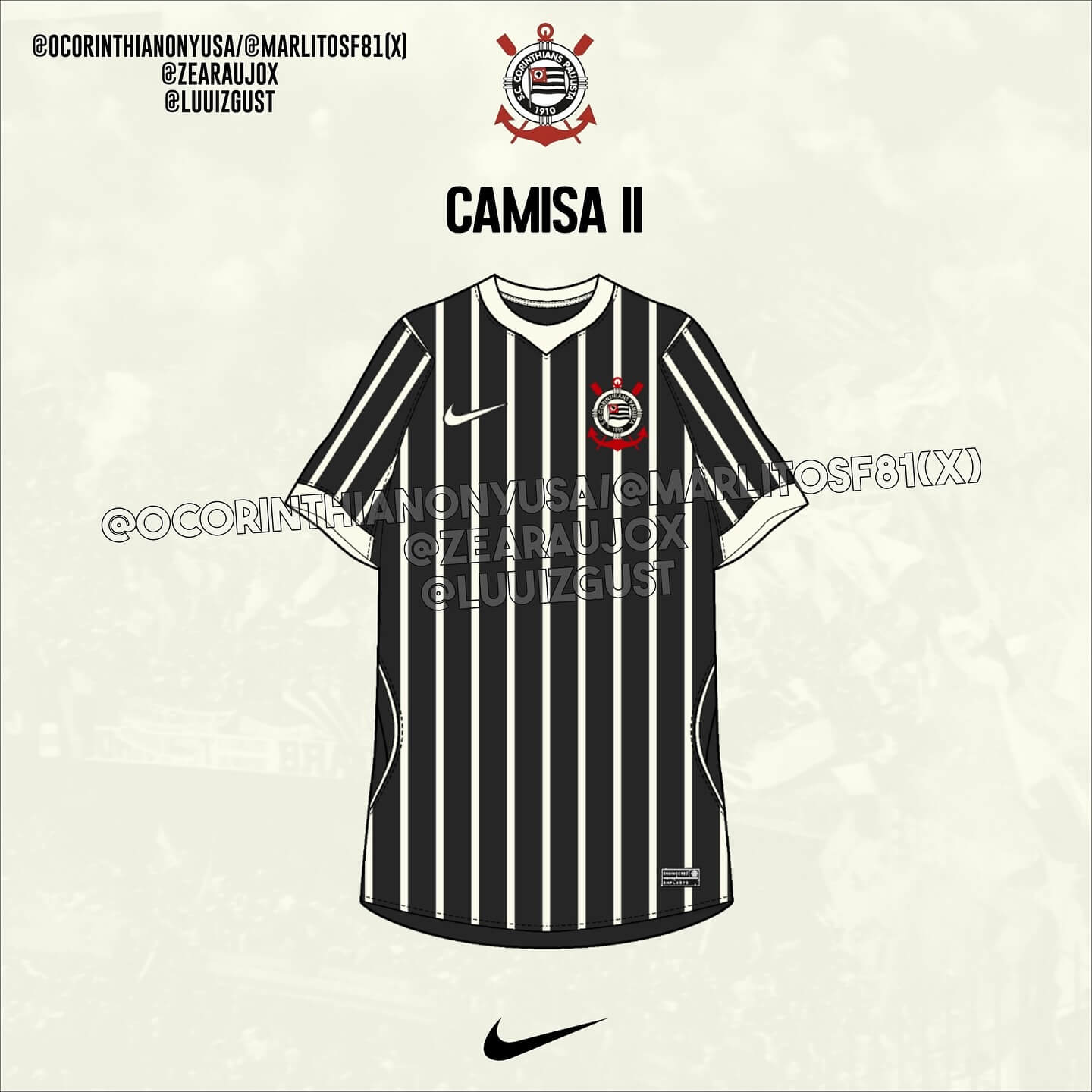 Camisas do Corinthians 2026-2027 Nike Away