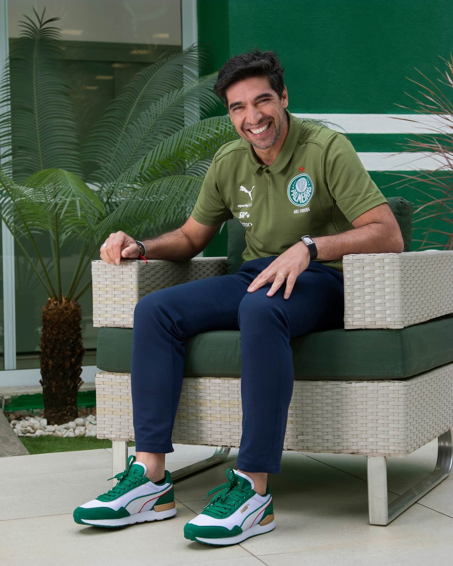 Palmeiras PUMA tênis Dista Runner SEP 2025