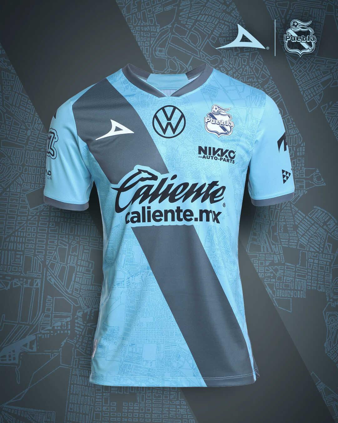 Camisas do Club Puebla 2025-2026 são lançadas pela Pirma