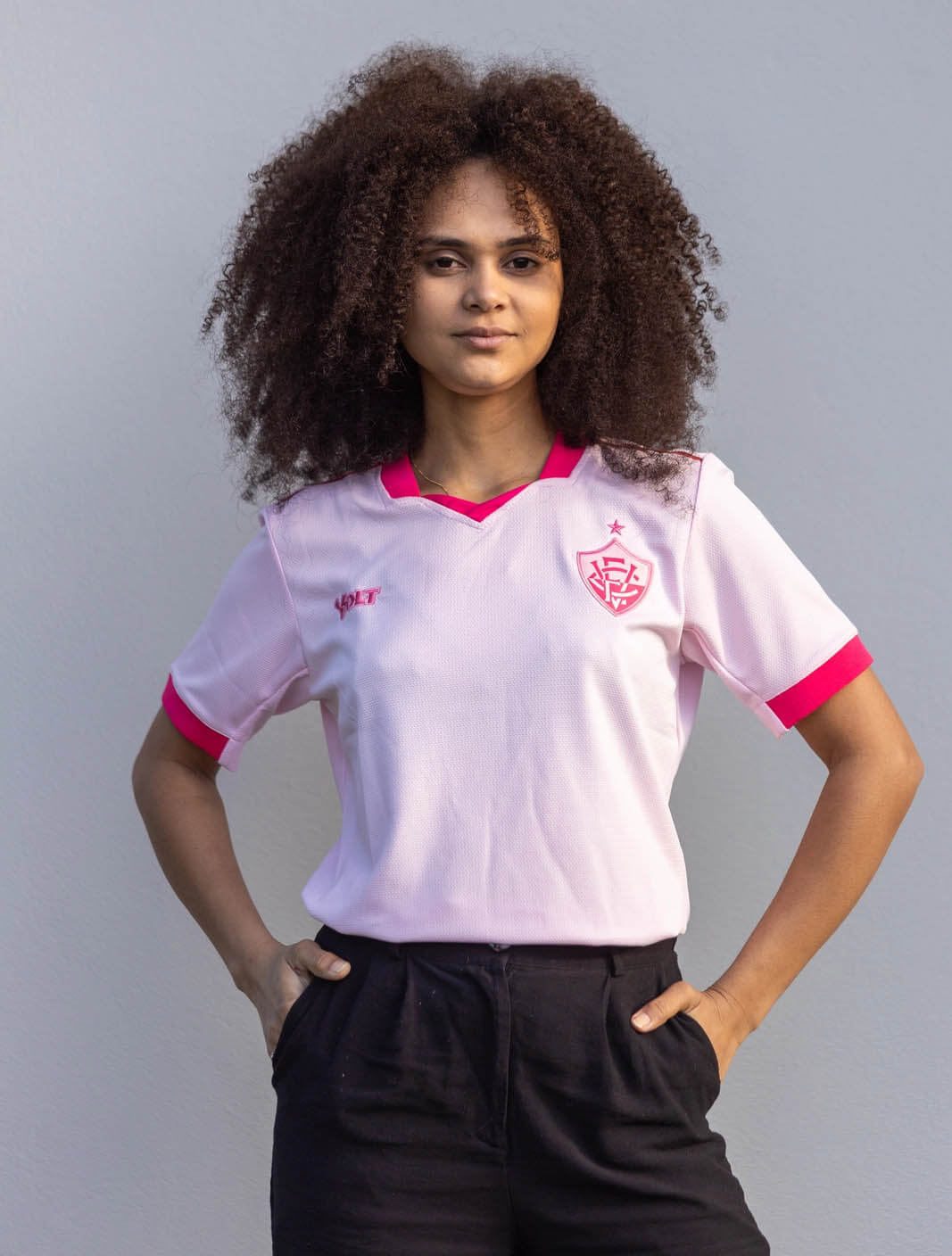 Camisa Outubro Rosa EC Vitória 2025 Volt Sport