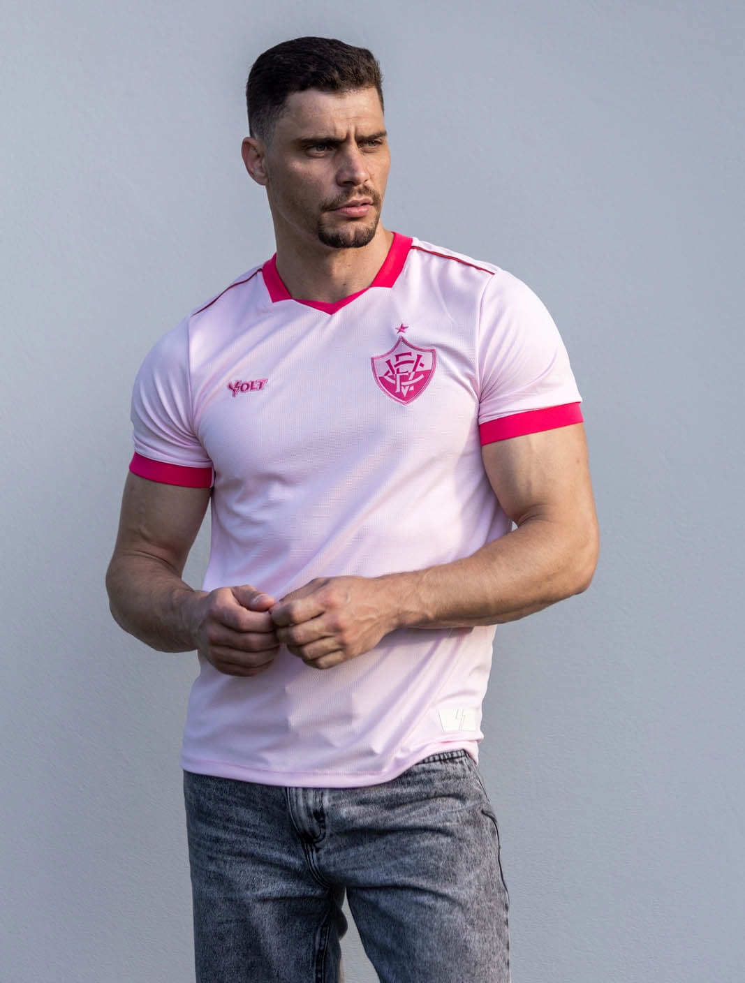 Camisa Outubro Rosa EC Vitória 2025 Volt Sport