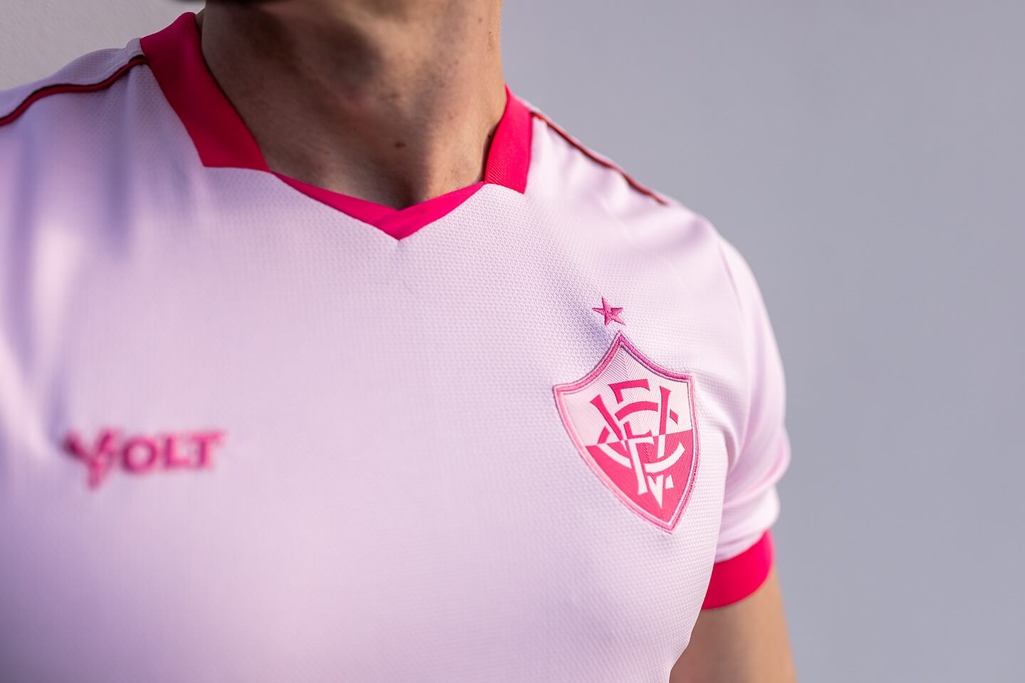 Camisa Outubro Rosa EC Vitória 2025 Volt Sport