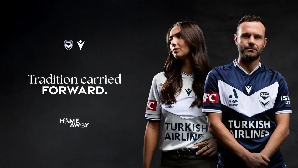 Camisas do Melbourne Victory 2025-2026 são lançadas pela Macron