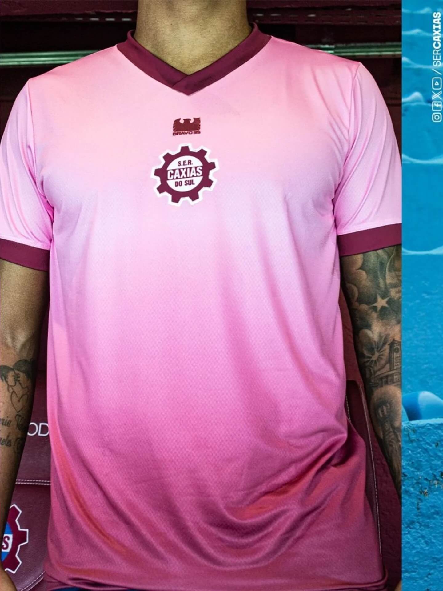 SER Caxias lança camisa para o Outubro Rosa 2025