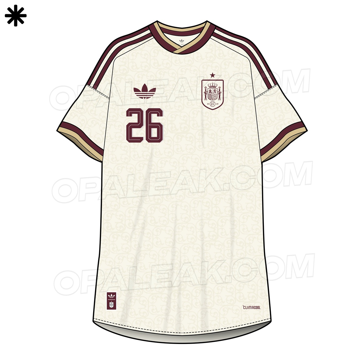 Camisa reserva da Espanha para a Copa 2026 vaza