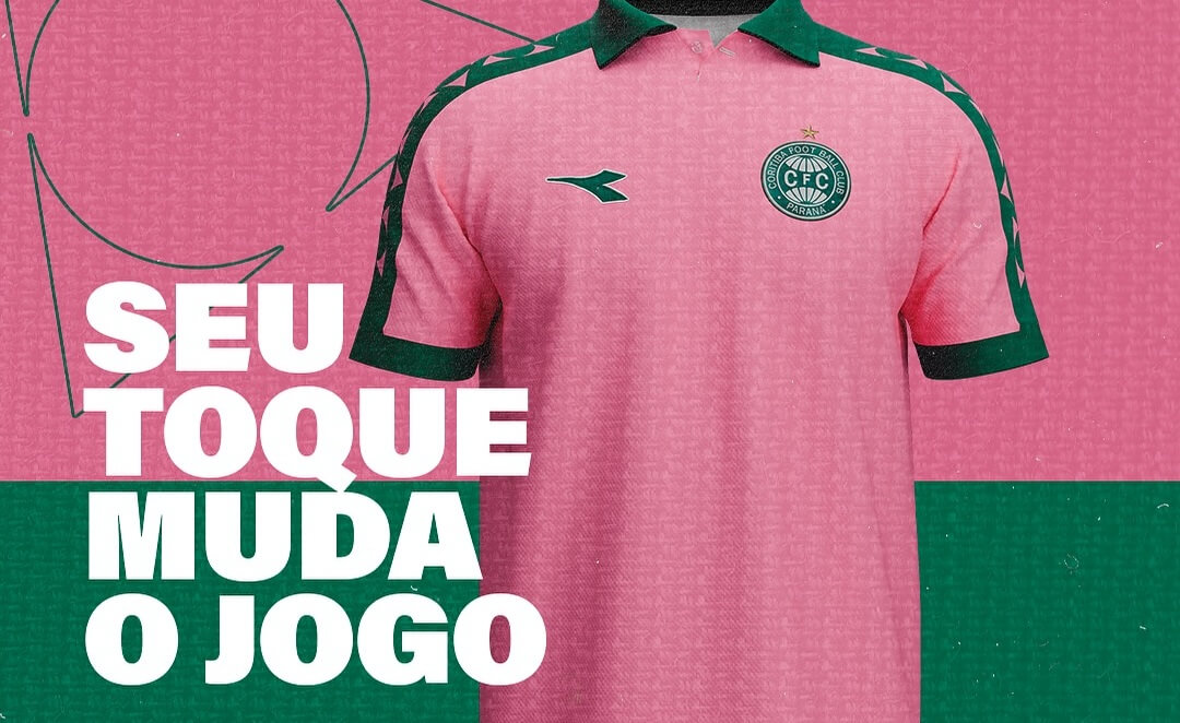 Coritiba lança camisa para o Outubro Rosa 2025