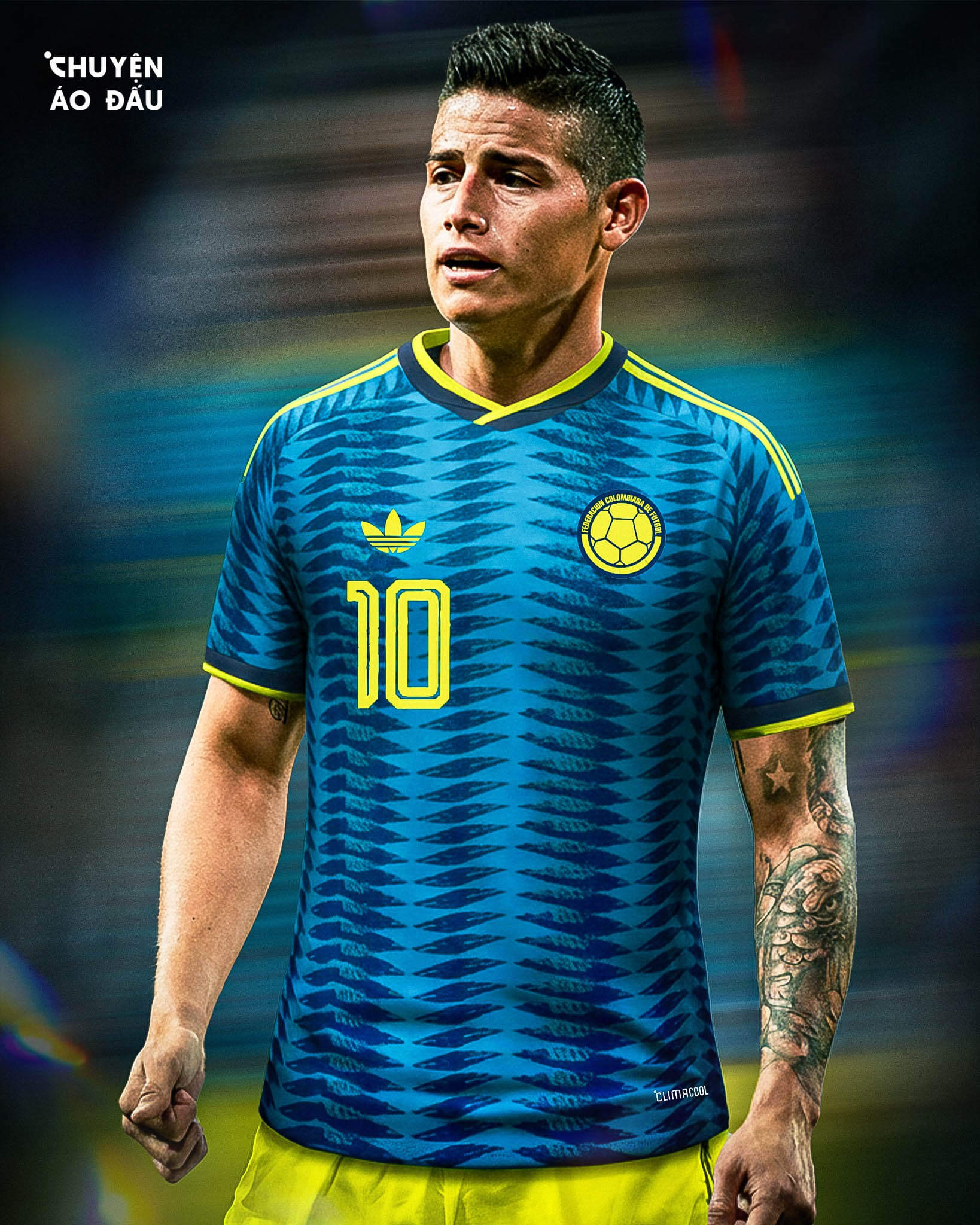 Camisa reserva da Colômbia Copa 2026 Adidas