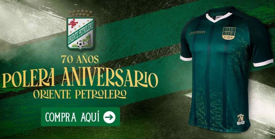 Camisa de 70 anos do Oriente Petrolero 2025 é lançada pela Marathon