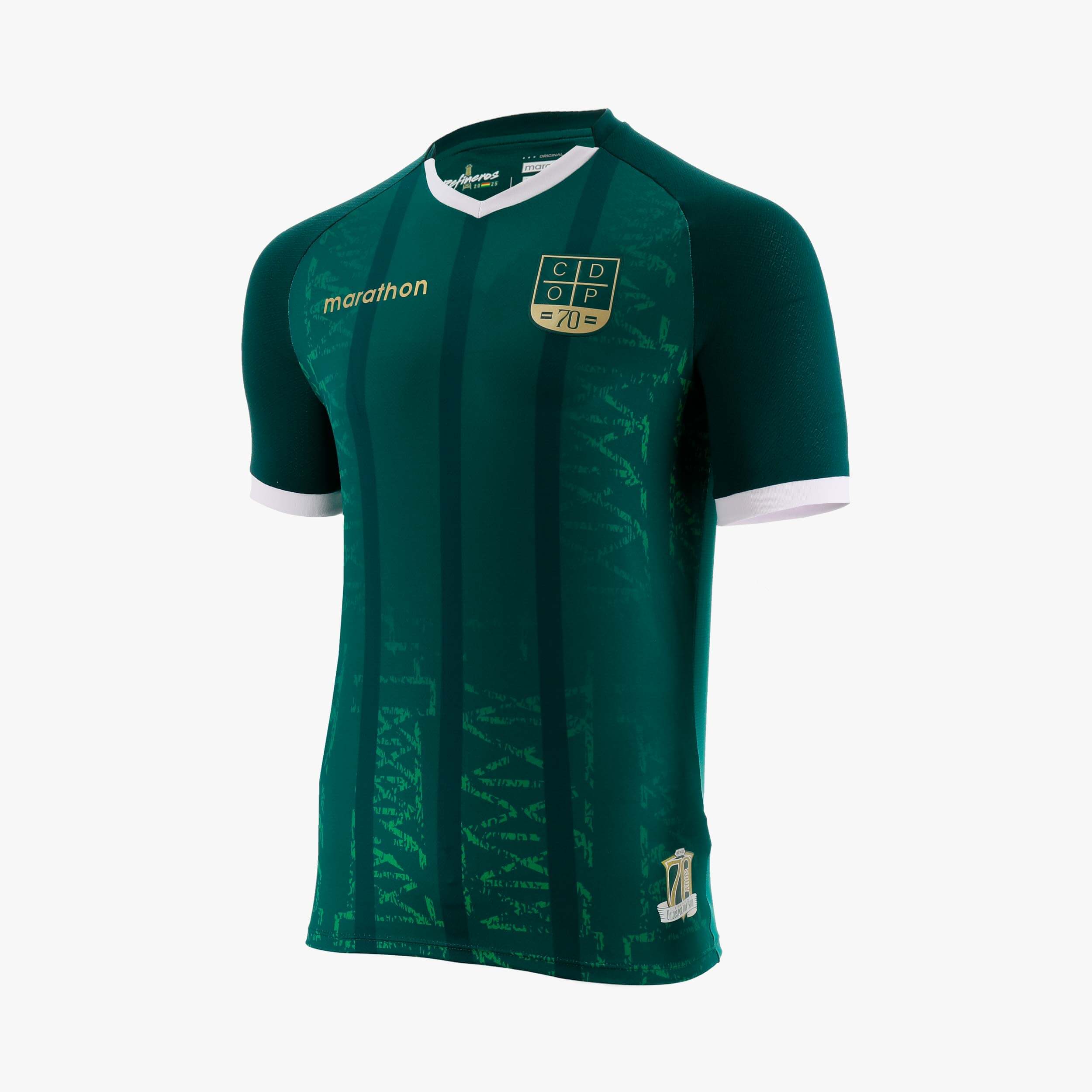 Camisa de 70 anos do Oriente Petrolero 2025 é lançada pela Marathon