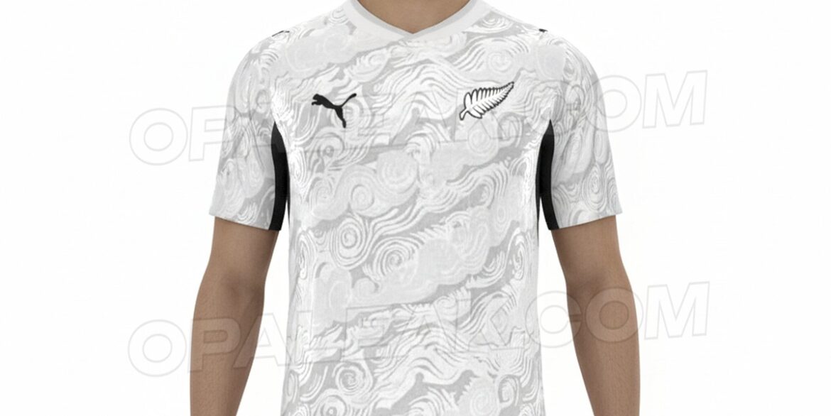 Camisa reserva da Nova Zelândia para a Copa 2026 vaza