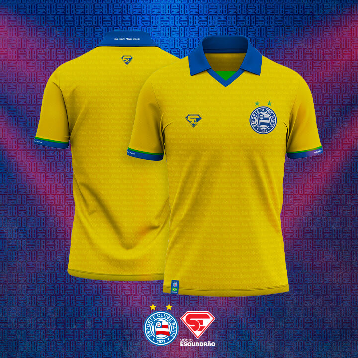 camisa do Sócio Esquadrão do EC Bahia 2026 Alexandre Marques Tielson de Almeida