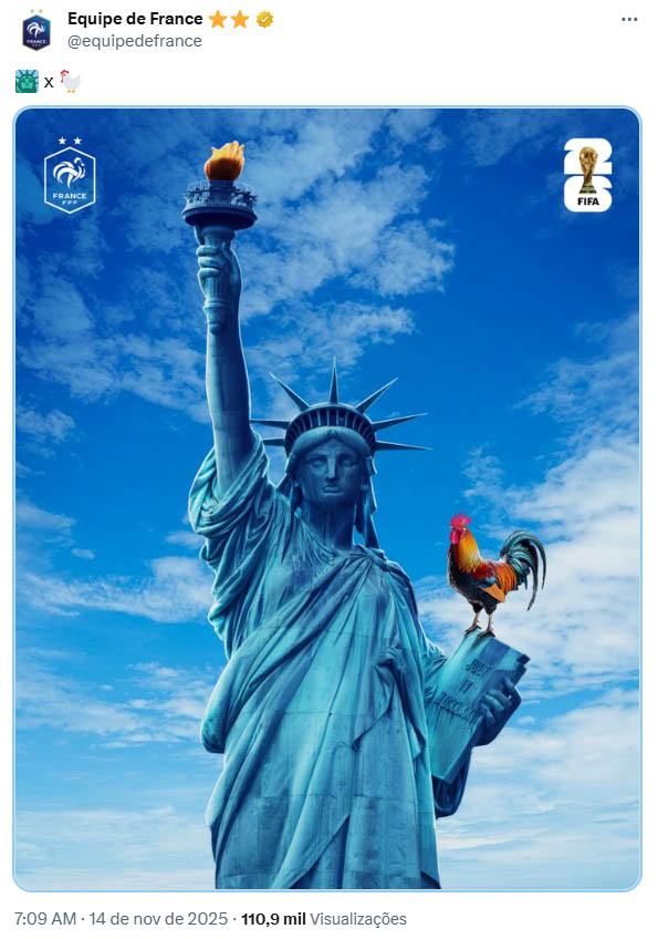 Camisa titular da França 2026-2027 Nike