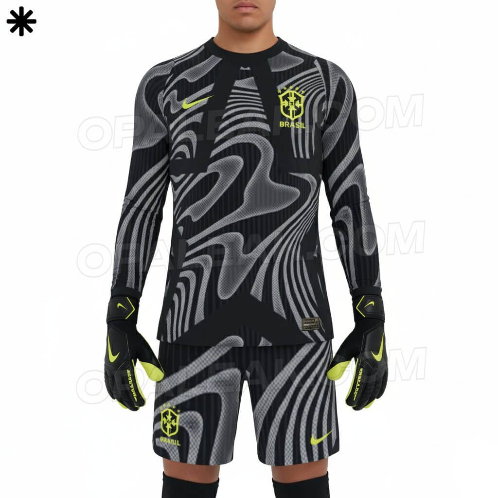 camisa de goleiro do Brasil Copa 2026 Nike