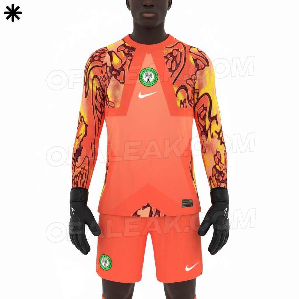 camisa de goleiro da Nigéria Copa 2026 Nike