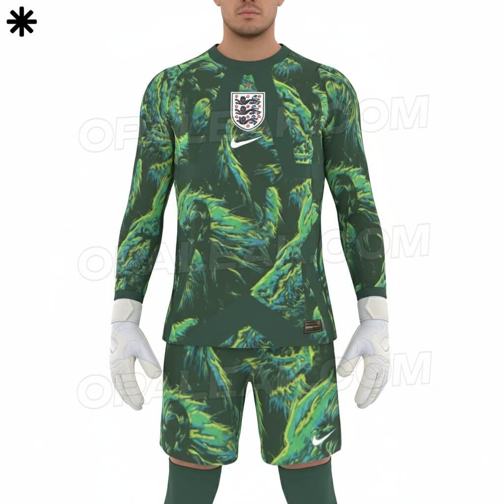 camisa de goleiro da Inglaterra Copa 2026 Nike