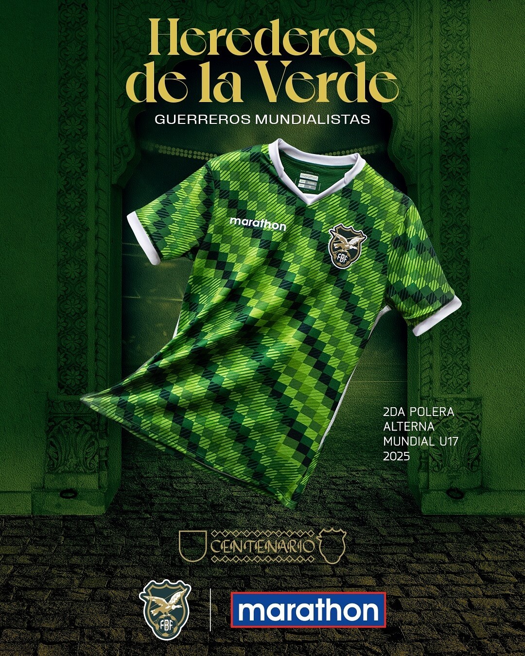 Camisa três sub-17 da Bolívia 2025 Marathon