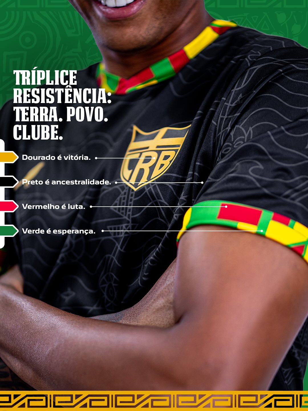 CRB lança camisa pelo mês da consciência negra