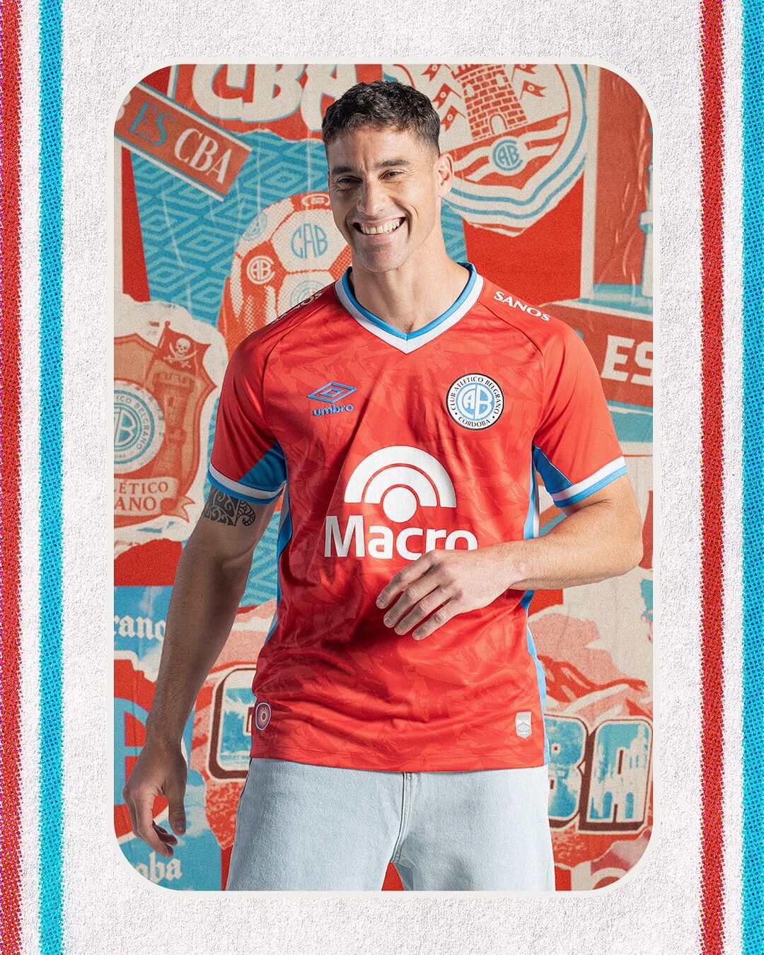Terceira camisa do Club Belgrano 2025-2026 é apresentada pela Umbro