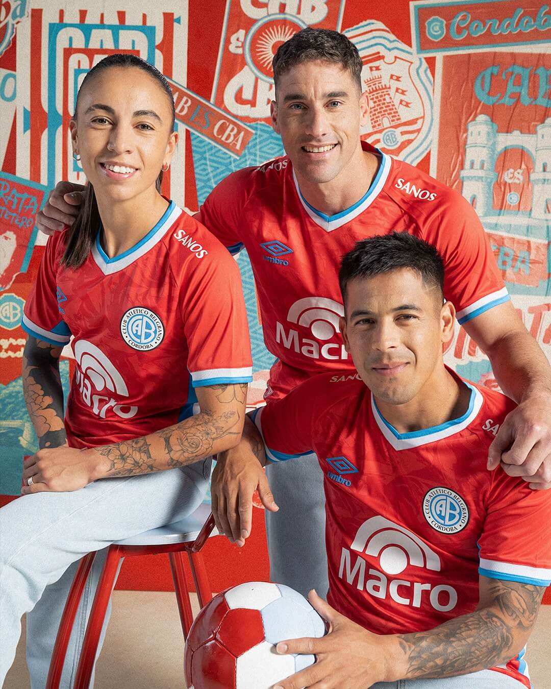 Terceira camisa do Club Belgrano 2025-2026 é apresentada pela Umbro