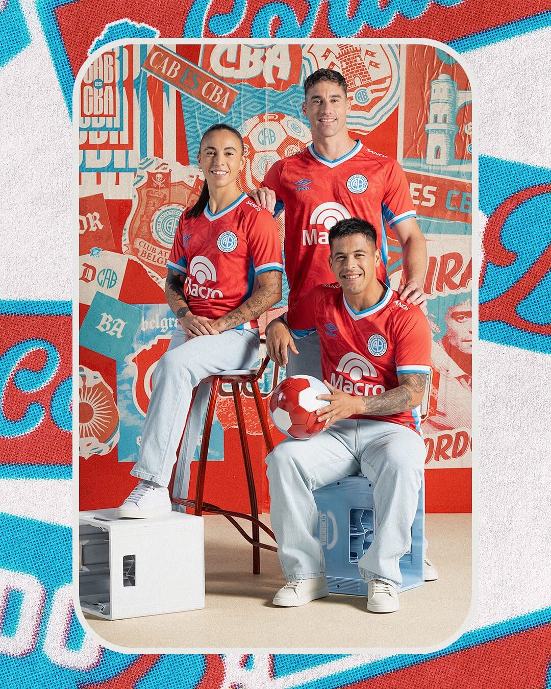 Terceira camisa do Club Belgrano 2025-2026 é apresentada pela Umbro