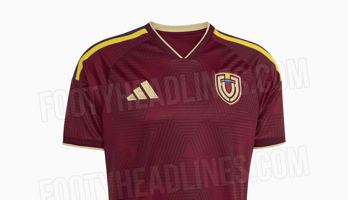 Camisa titular da Venezuela 2026-2027 vaza
