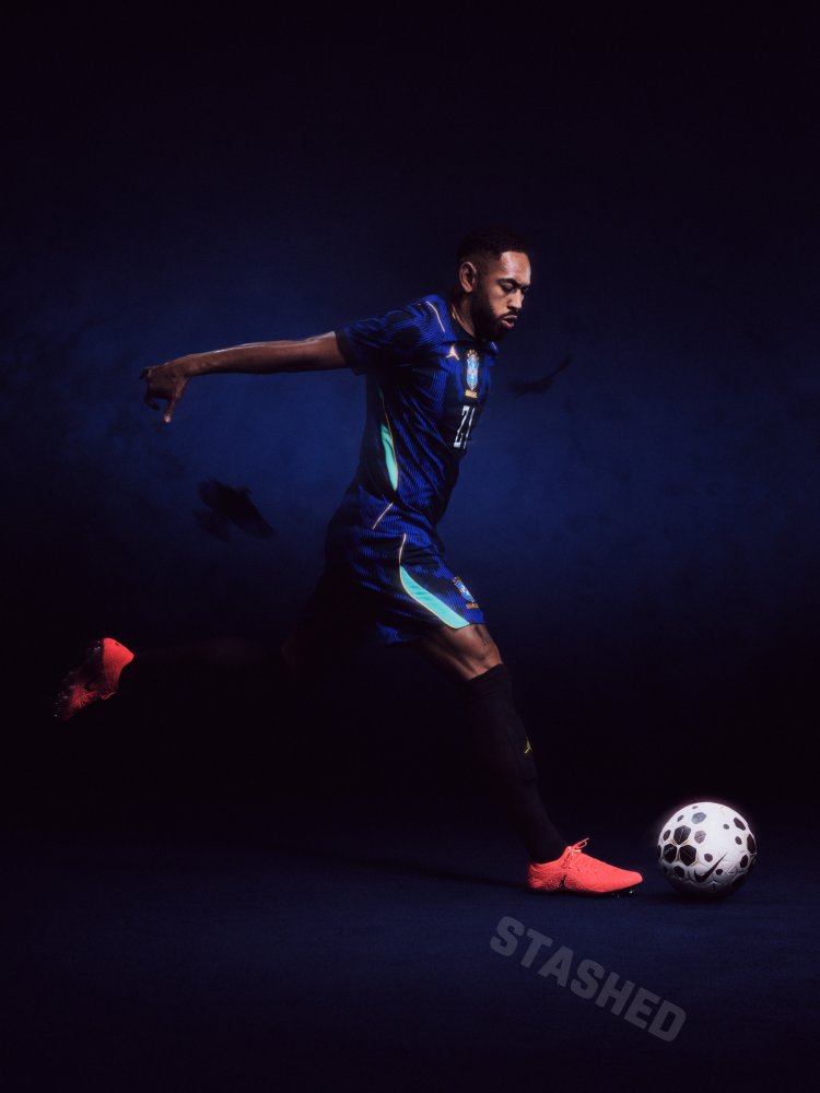 Camisa azul do Brasil Copa 2026 Jordan