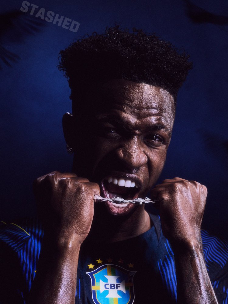 Camisa azul do Brasil Copa 2026 Jordan