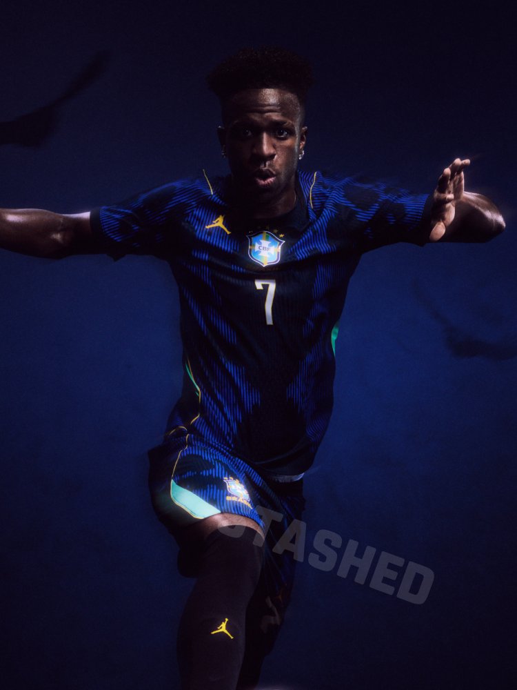 Camisa azul do Brasil Copa 2026 Jordan