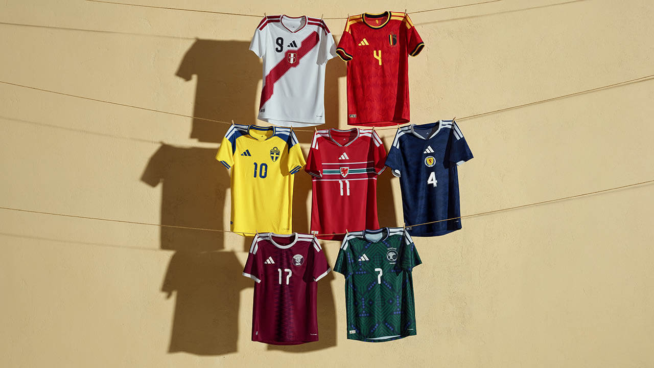 adidas lança camisas titulares de seleções para 2026, ano de Copa do Mundo