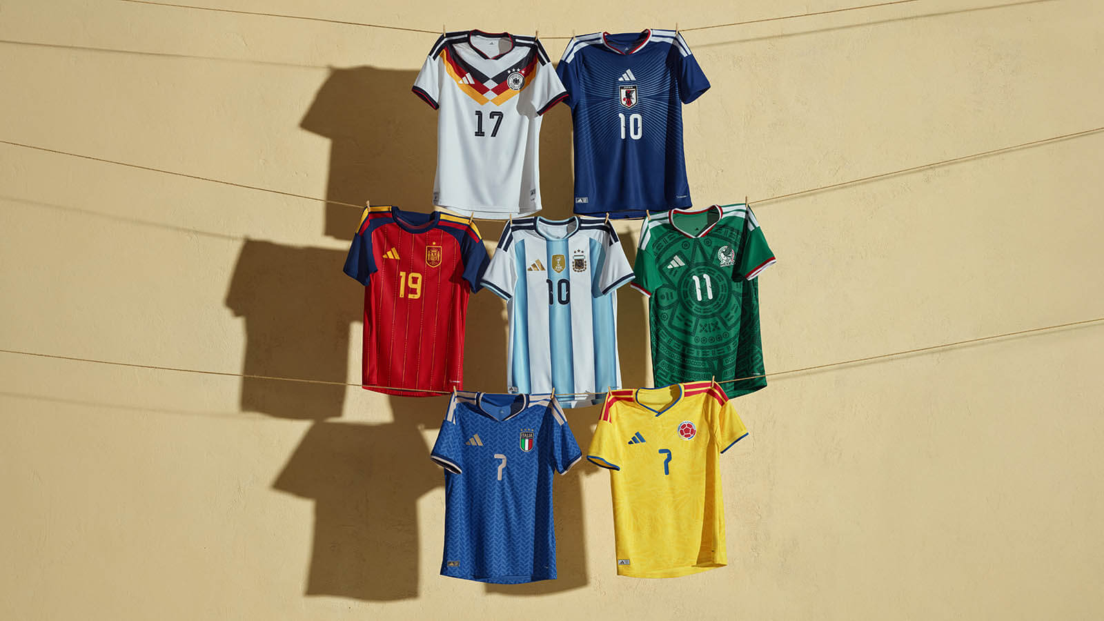 adidas lança camisas titulares de seleções para 2026, ano de Copa do Mundo