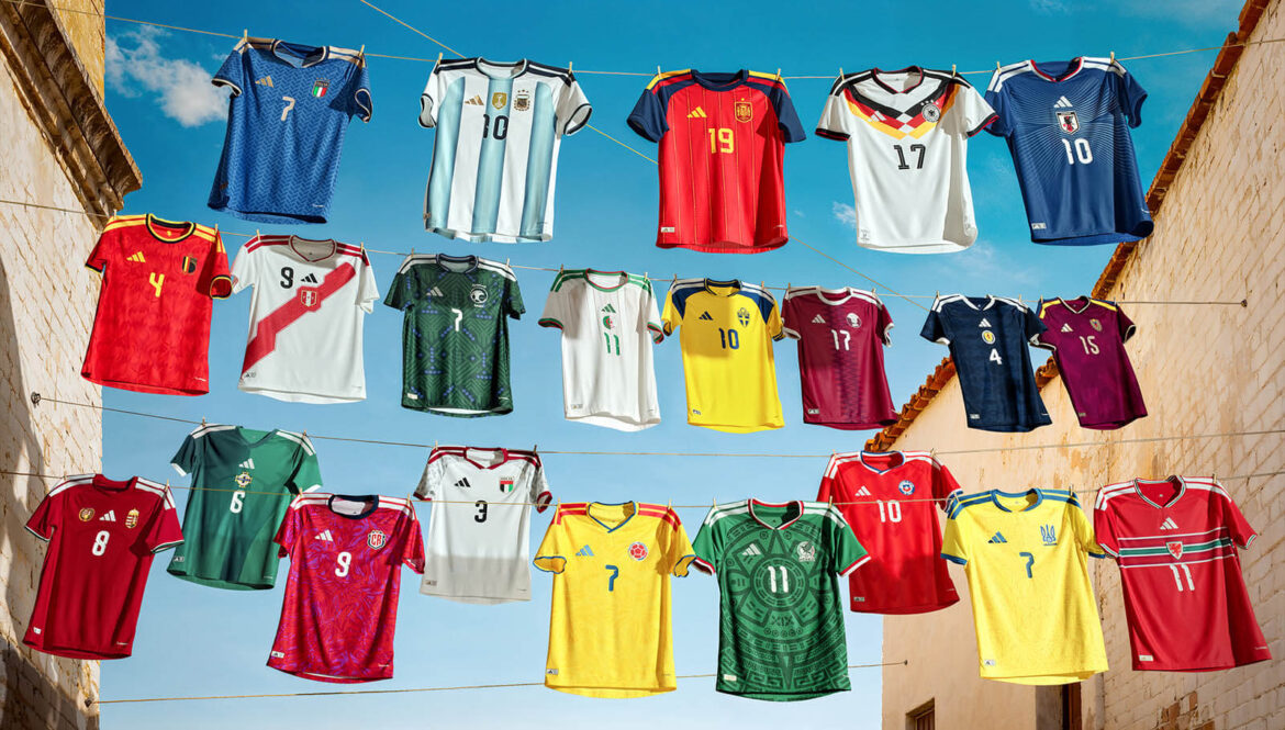 adidas lança camisas titulares de seleções para 2026, ano de Copa do Mundo
