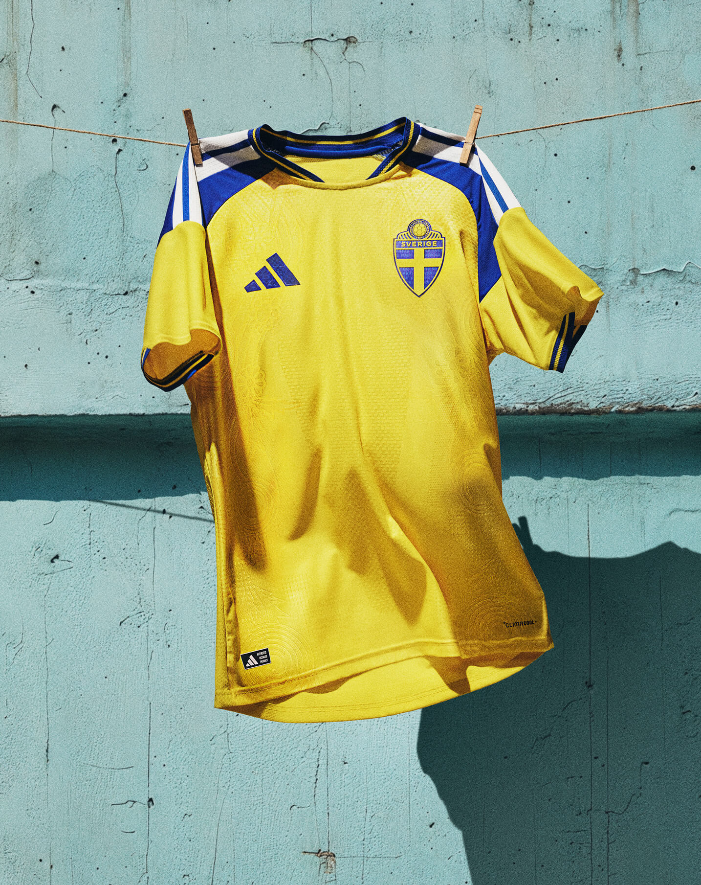 Camisa titular da Suécia 2026-2027 é lançada pela adidas