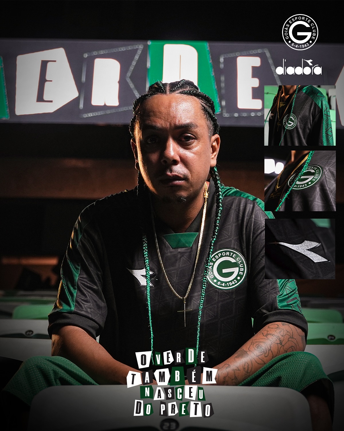 Goiás lança camisa da consciência negra em parceria com a Diadora