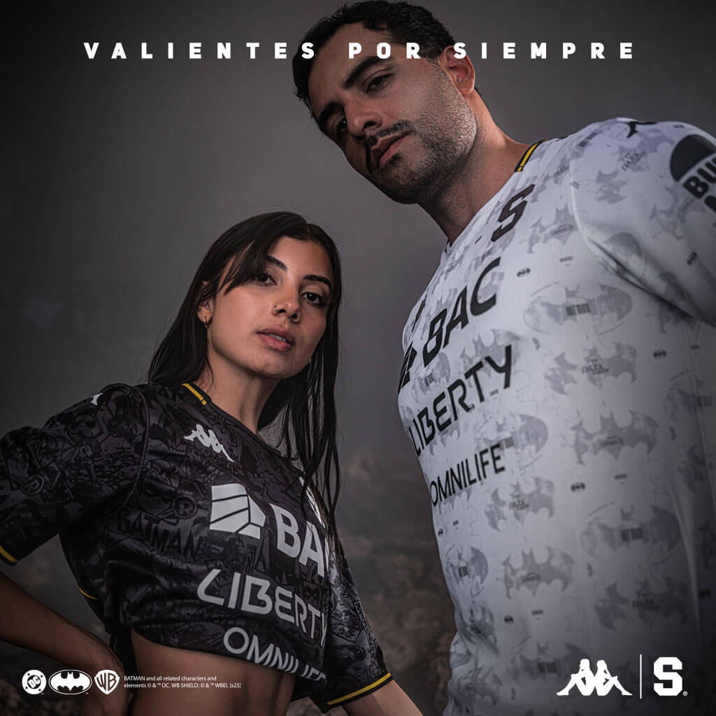 Camisas do Batman do Deportivo Saprissa 2025-2026 Kappa