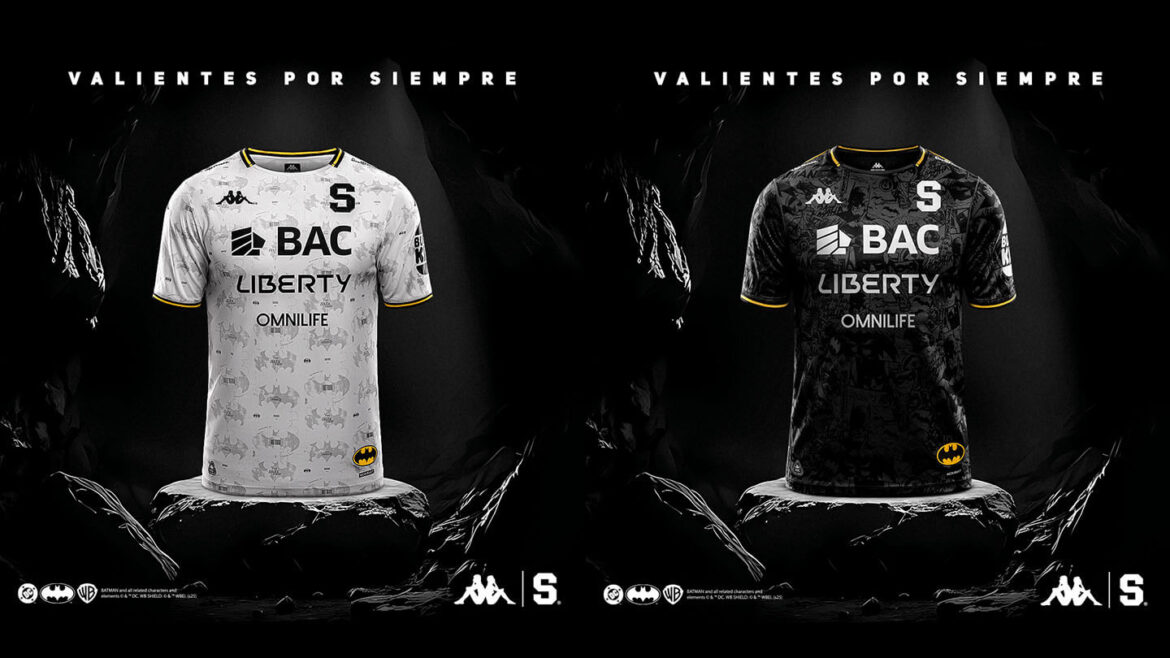 Camisas do Batman do Deportivo Saprissa 2025-2026 Kappa