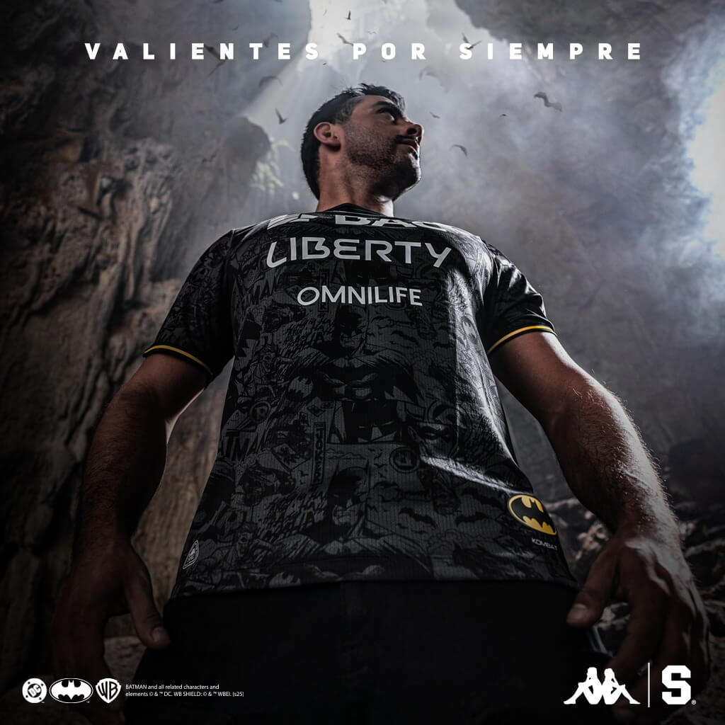 Camisas do Batman do Deportivo Saprissa 2025-2026 Kappa