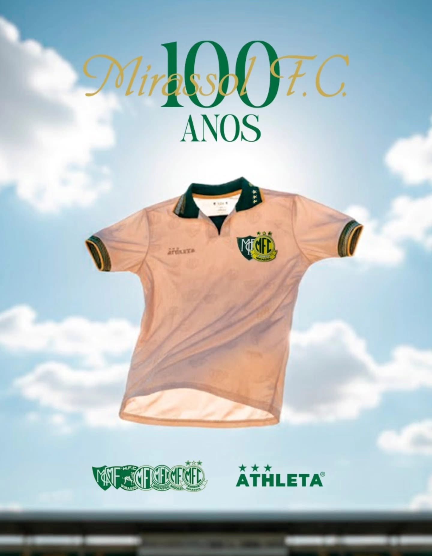 Camisa dos 100 anos do Mirassol FC 2025 Athleta