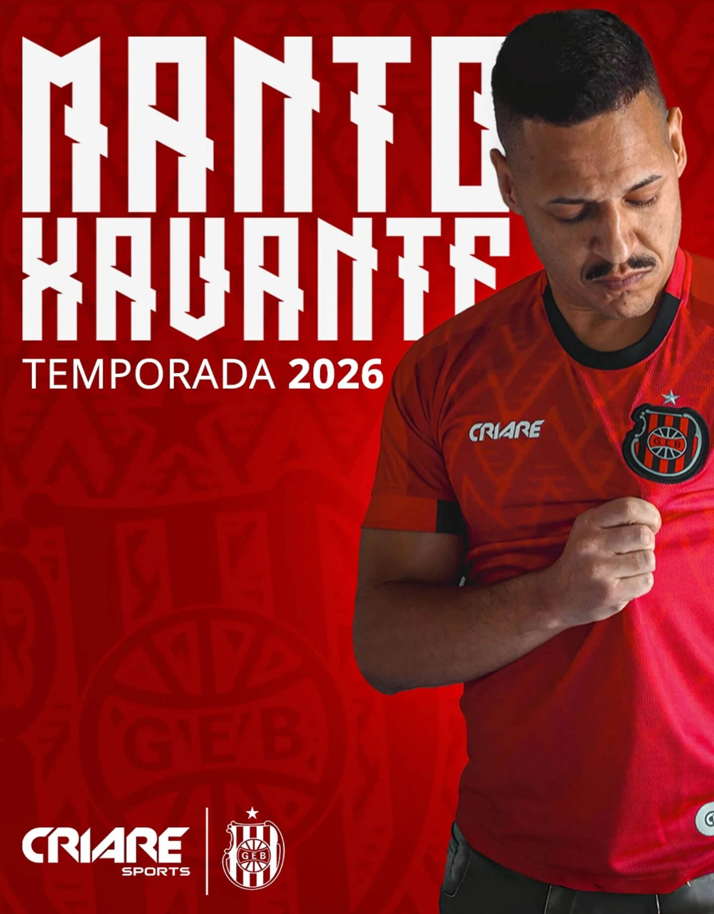 Camisas do Brasil de Pelotas 2026 são lançadas pela Criare Sports