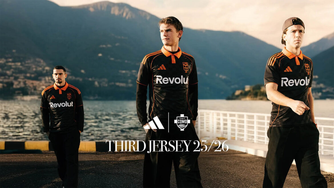 Terceira camisa do Como 1907 2025-2026 adidas kit
