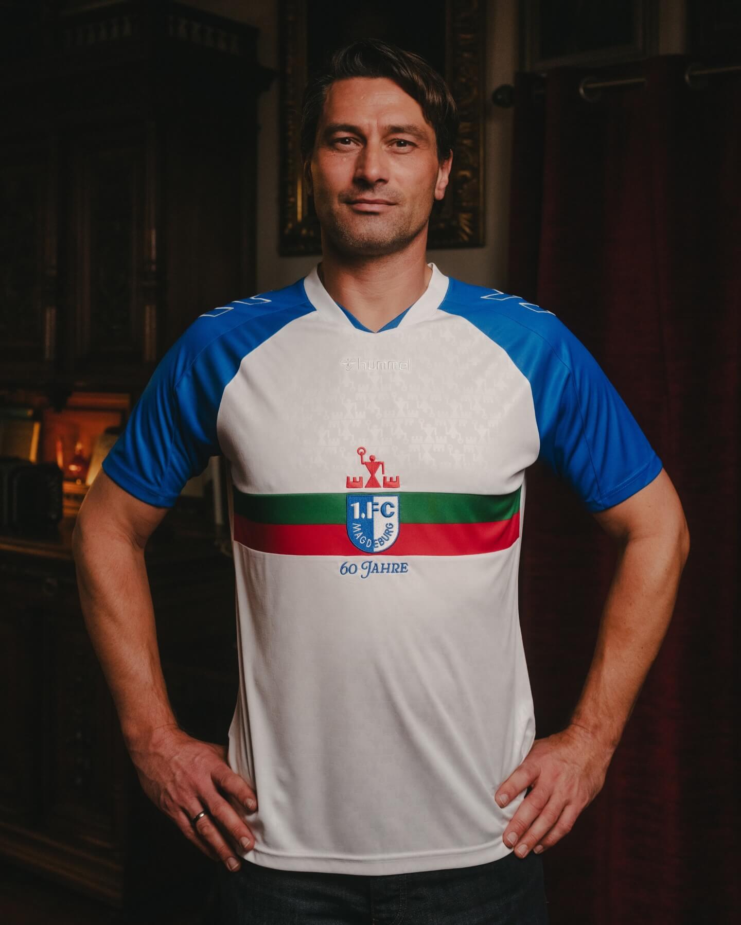 Camisa dos 60 anos do Magdeburg 2025 Hummel