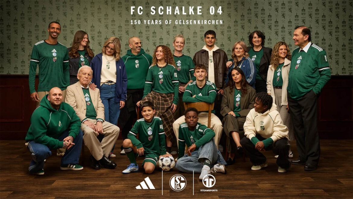 Camisa dos 150 anos do Gelsenkirchen Schalke 04 2025 adidas