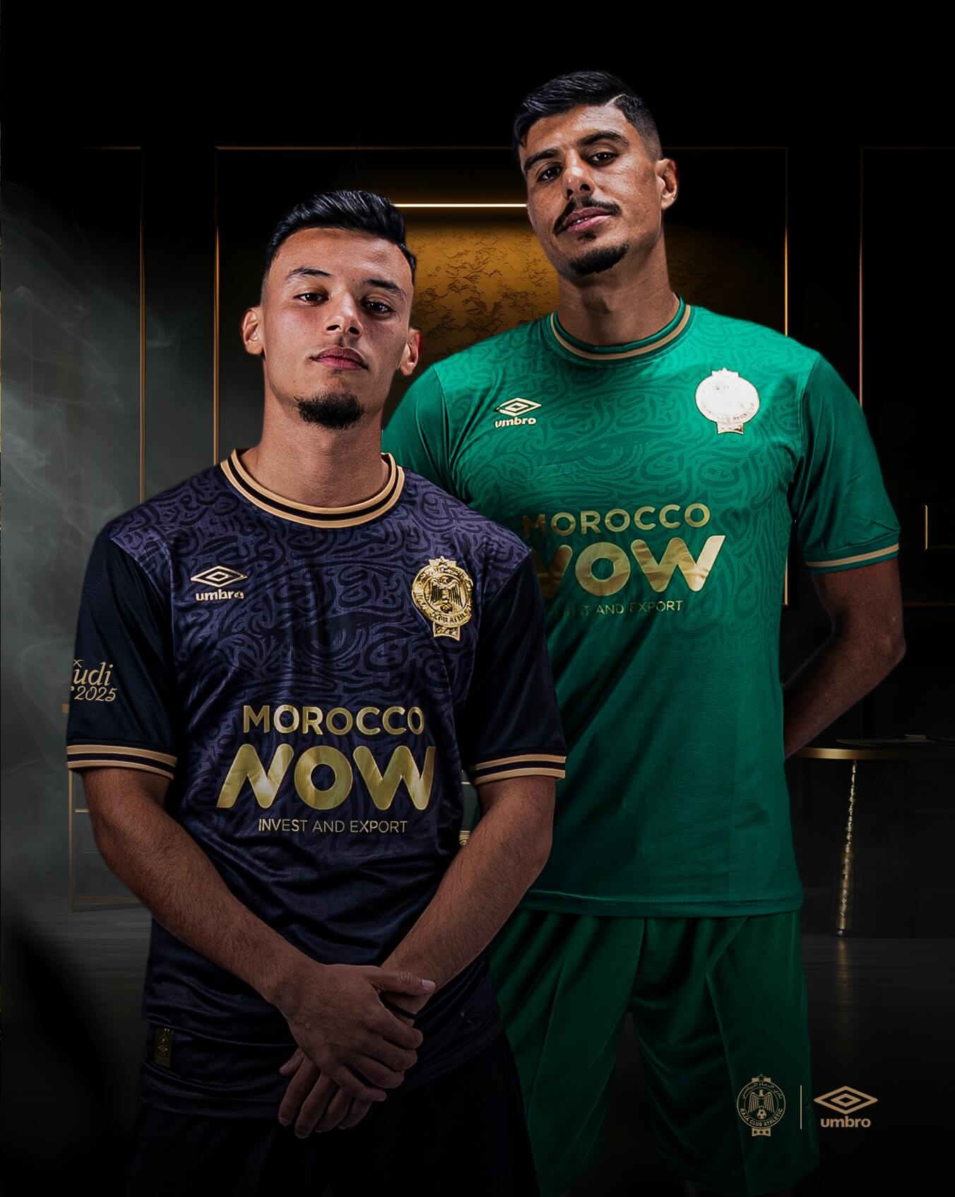 Camisas do Raja Casablanca Saudi Tour 2025 Umbro