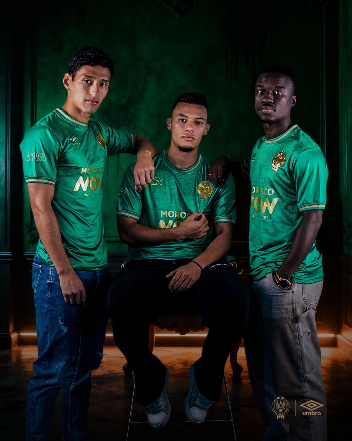 Camisas do Raja Casablanca Saudi Tour 2025 Umbro