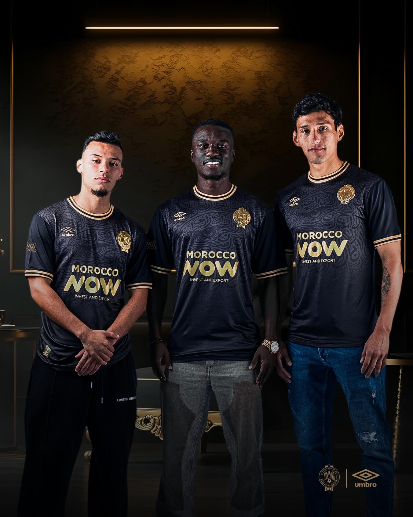 Camisas do Raja Casablanca Saudi Tour 2025 Umbro