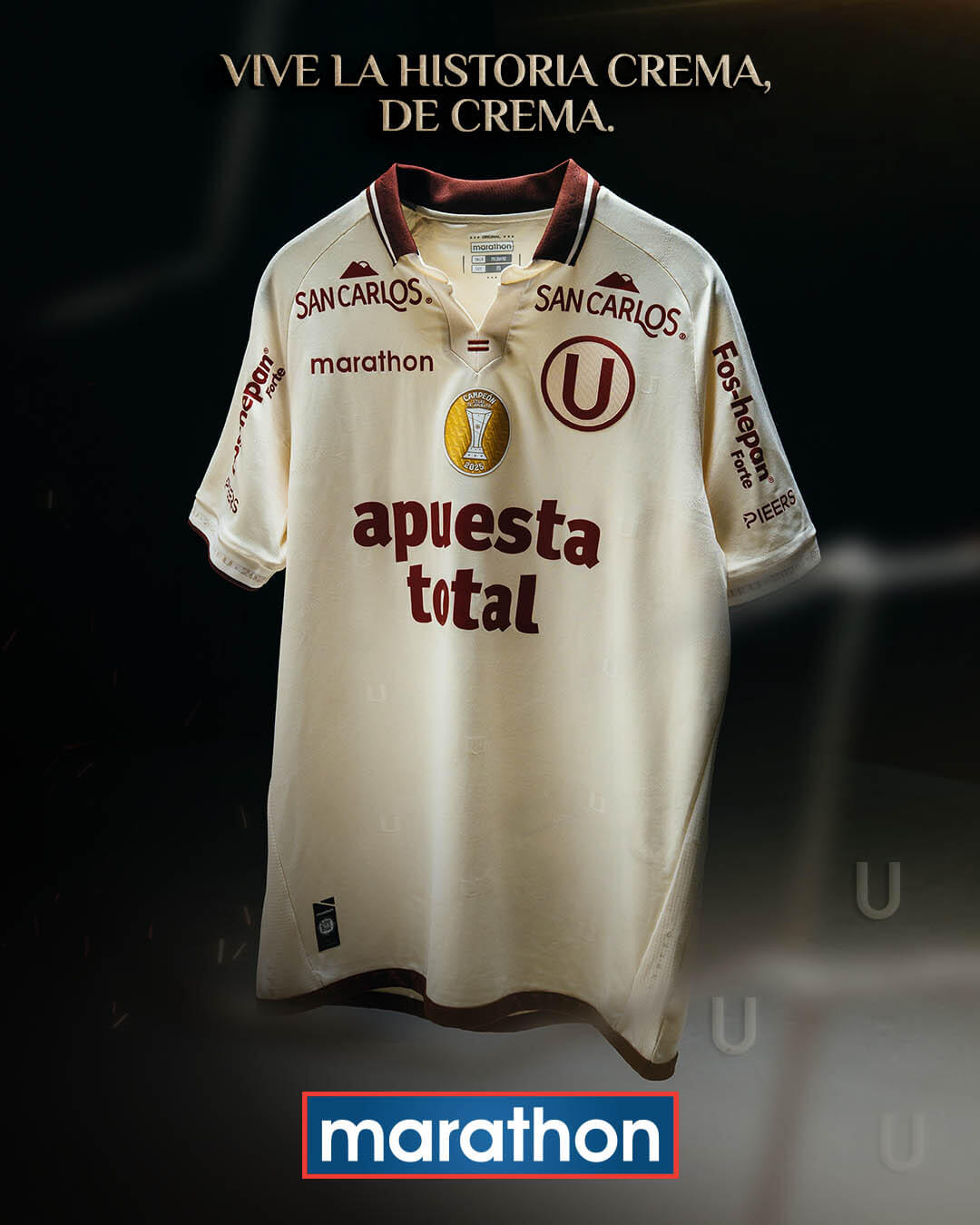 Camisa titular do Universitario 2026 Marathon